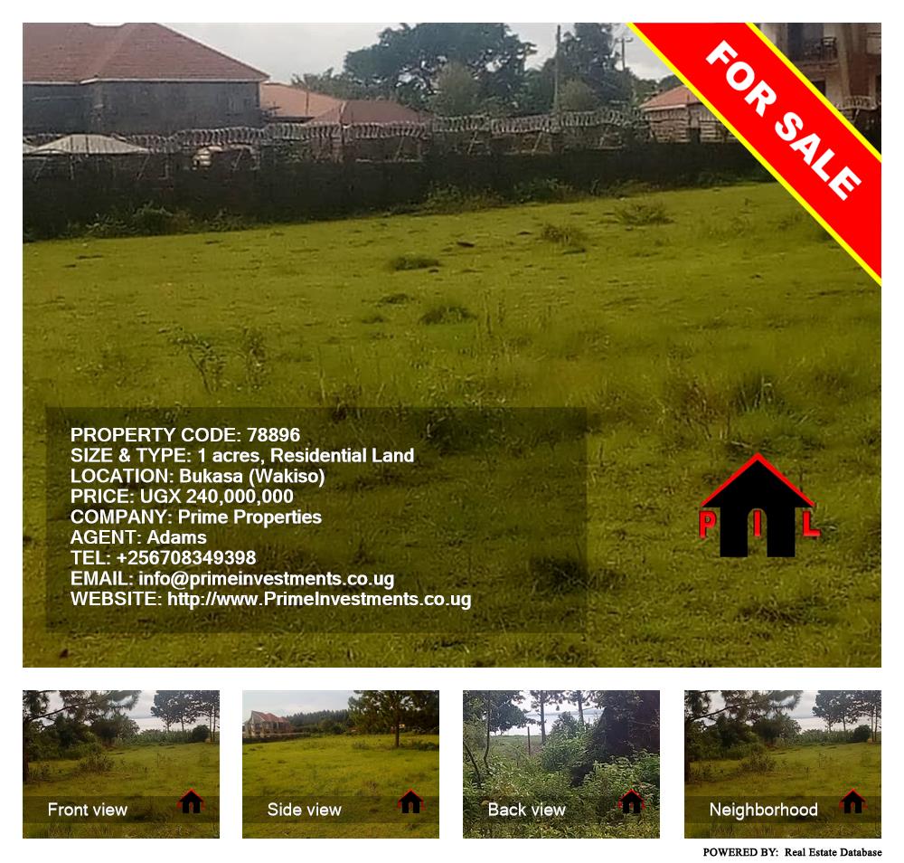 Residential Land  for sale in Bukasa Wakiso Uganda, code: 78896