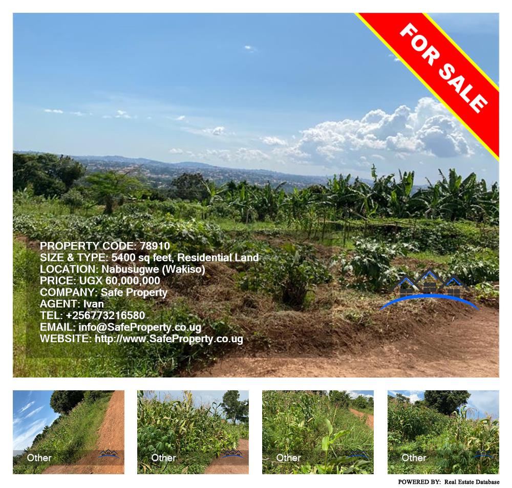 Residential Land  for sale in Nabusugwe Wakiso Uganda, code: 78910