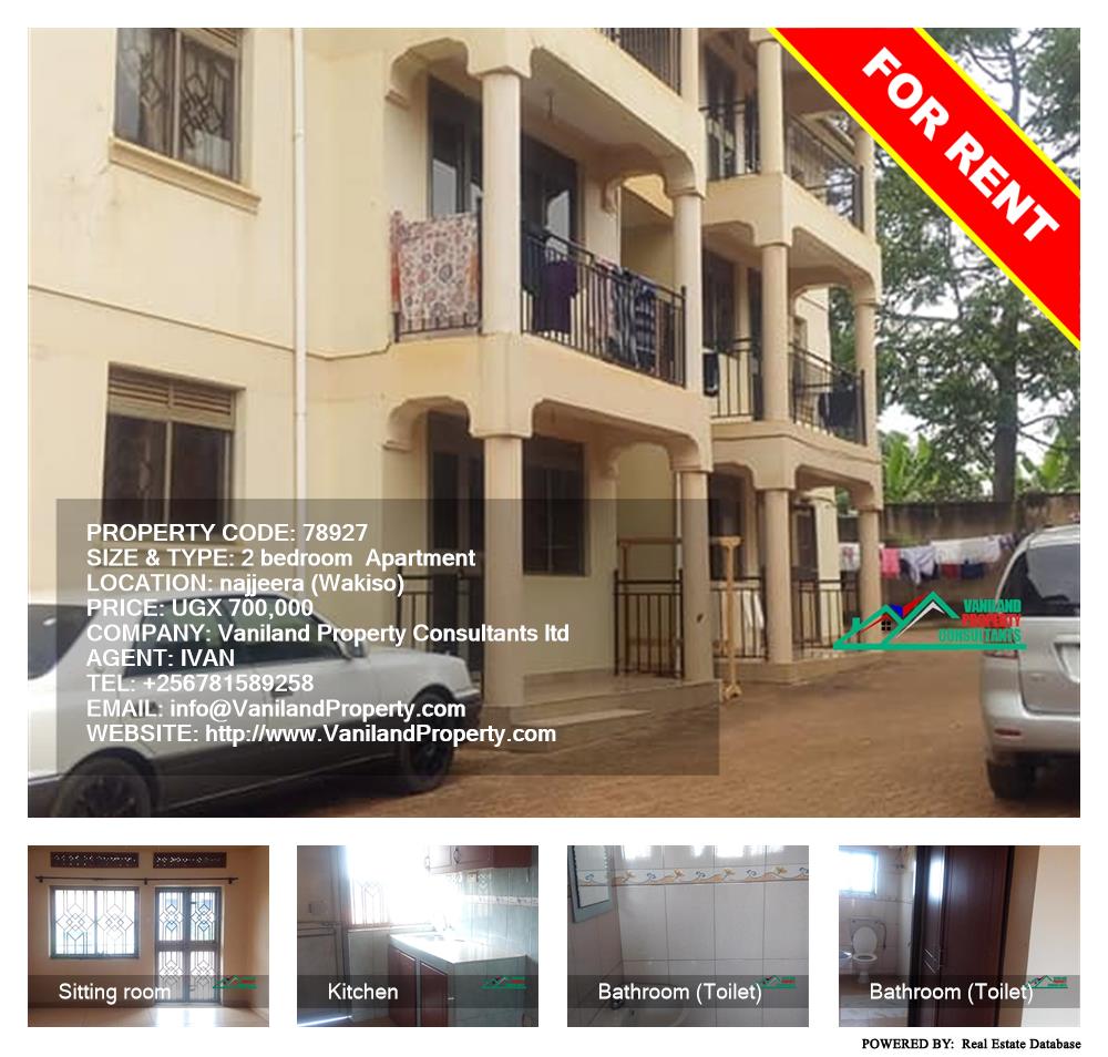 2 bedroom Apartment  for rent in Najjera Wakiso Uganda, code: 78927