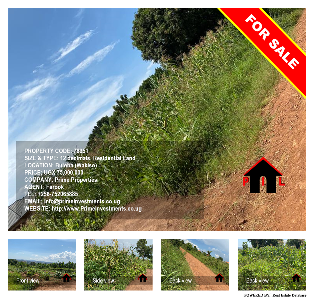 Residential Land  for sale in Buloba Wakiso Uganda, code: 78951