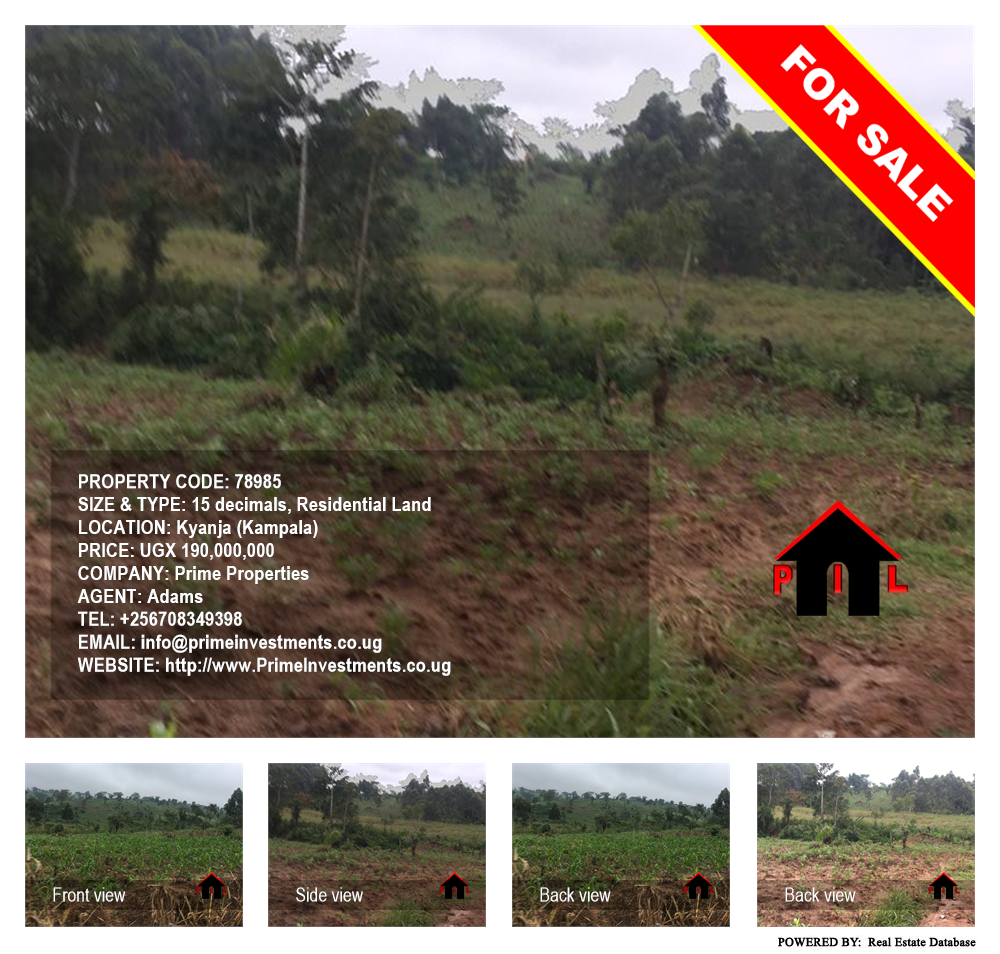 Residential Land  for sale in Kyanja Kampala Uganda, code: 78985