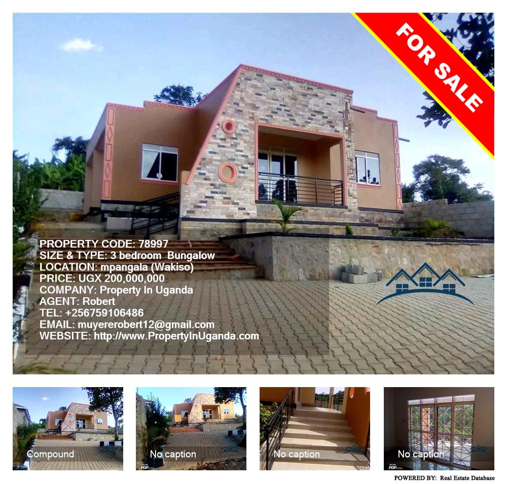 3 bedroom Bungalow  for sale in Mpangala Wakiso Uganda, code: 78997