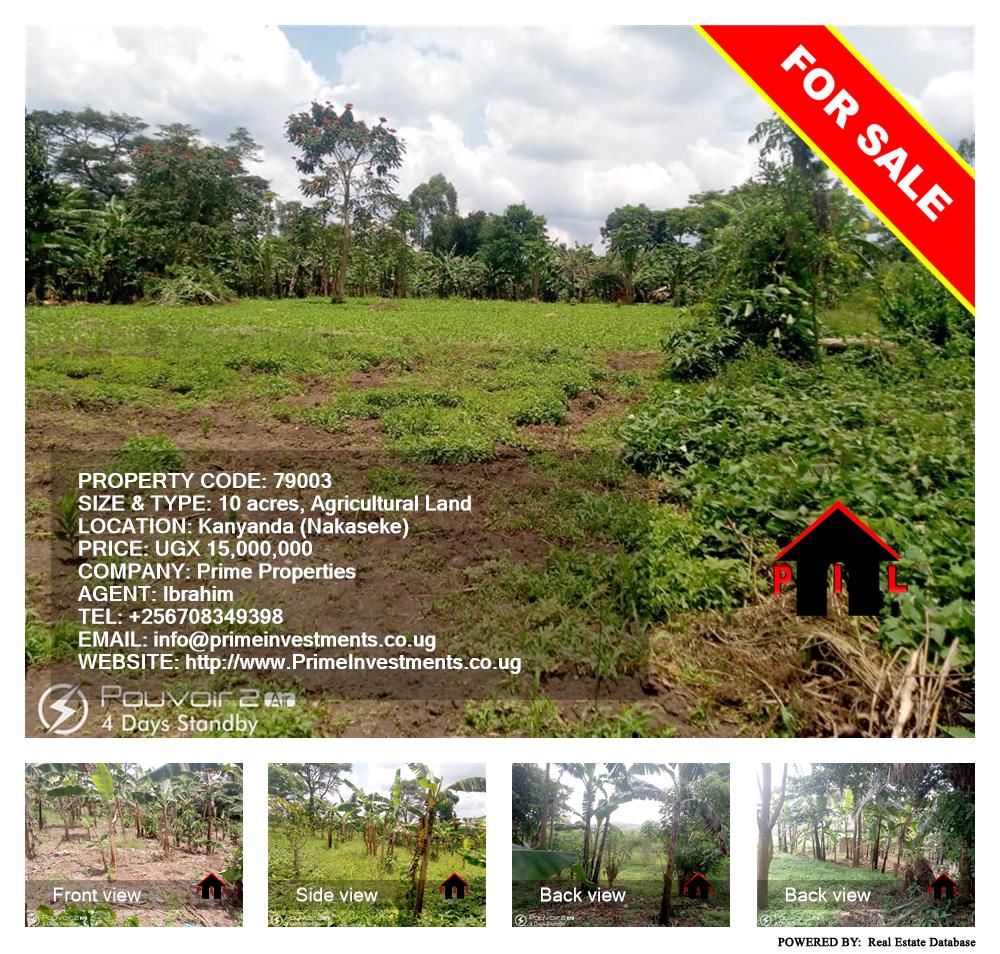 Agricultural Land  for sale in Kanyanda Nakaseke Uganda, code: 79003
