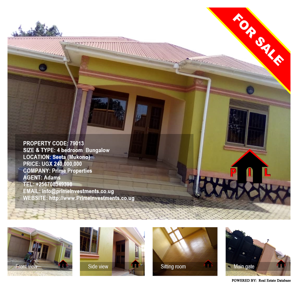 4 bedroom Bungalow  for sale in Seeta Mukono Uganda, code: 79013