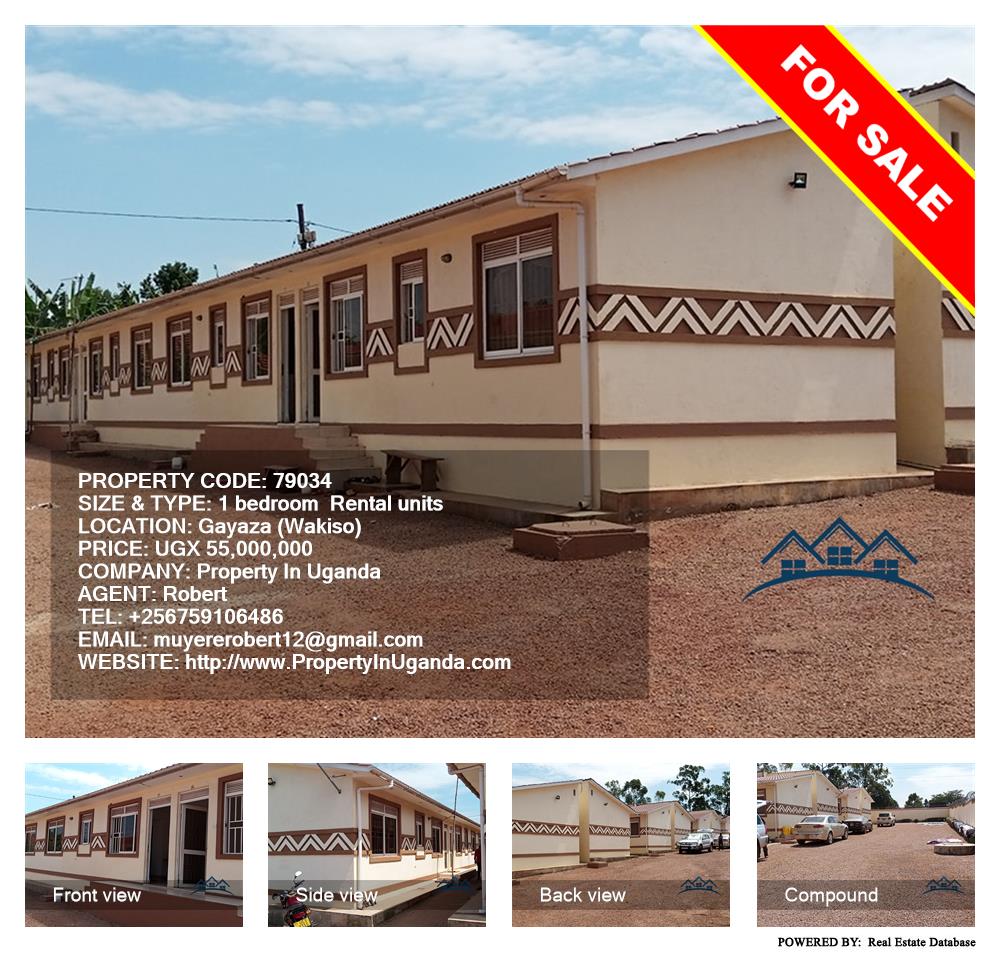 1 bedroom Rental units  for sale in Gayaza Wakiso Uganda, code: 79034