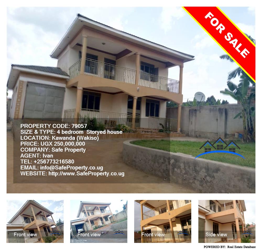 4 bedroom Storeyed house  for sale in Kawanda Wakiso Uganda, code: 79057