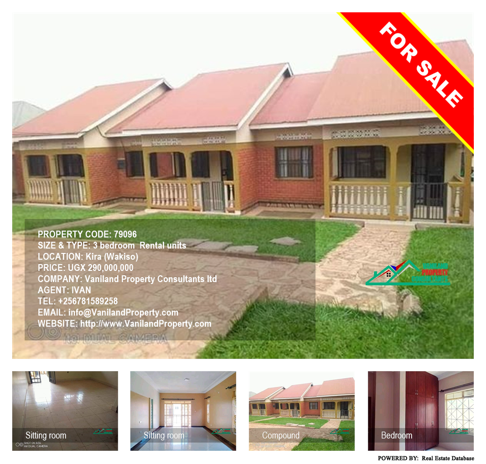 3 bedroom Rental units  for sale in Kira Wakiso Uganda, code: 79096