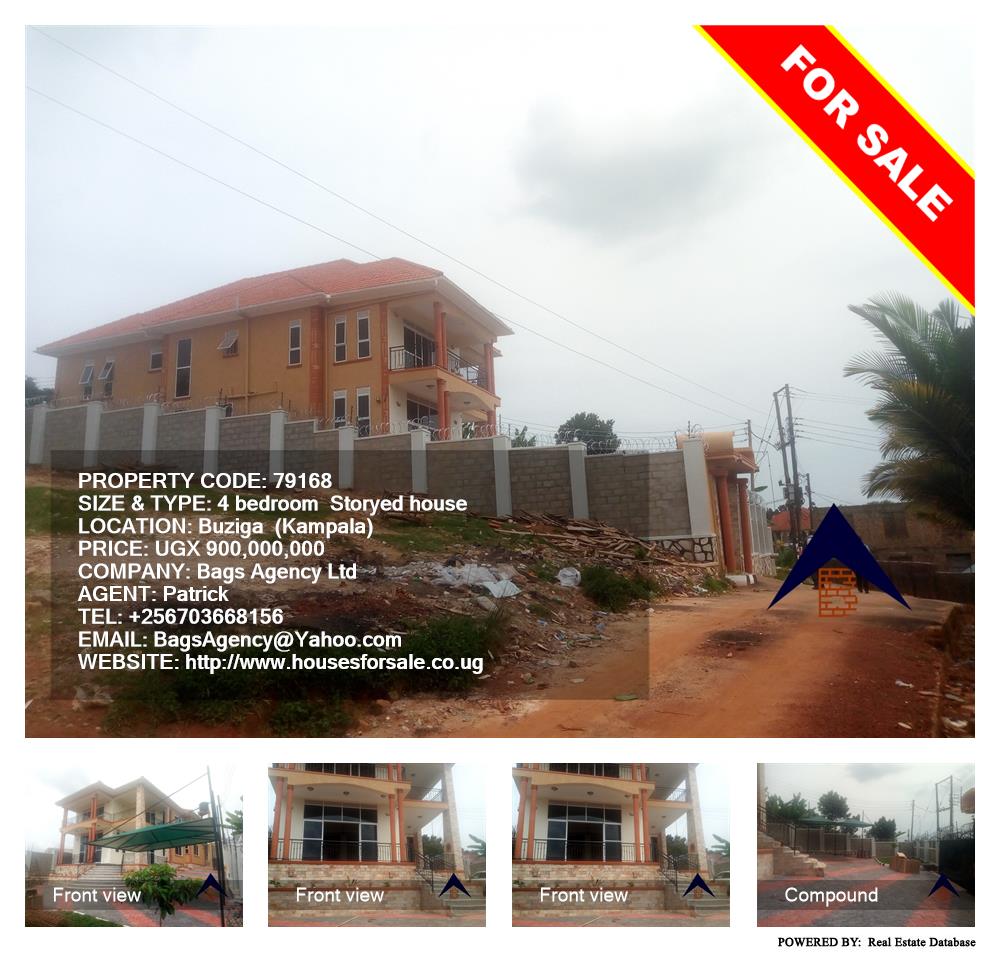 4 bedroom Storeyed house  for sale in Buziga Kampala Uganda, code: 79168