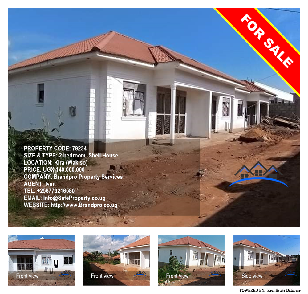 2 bedroom Shell House  for sale in Kira Wakiso Uganda, code: 79234