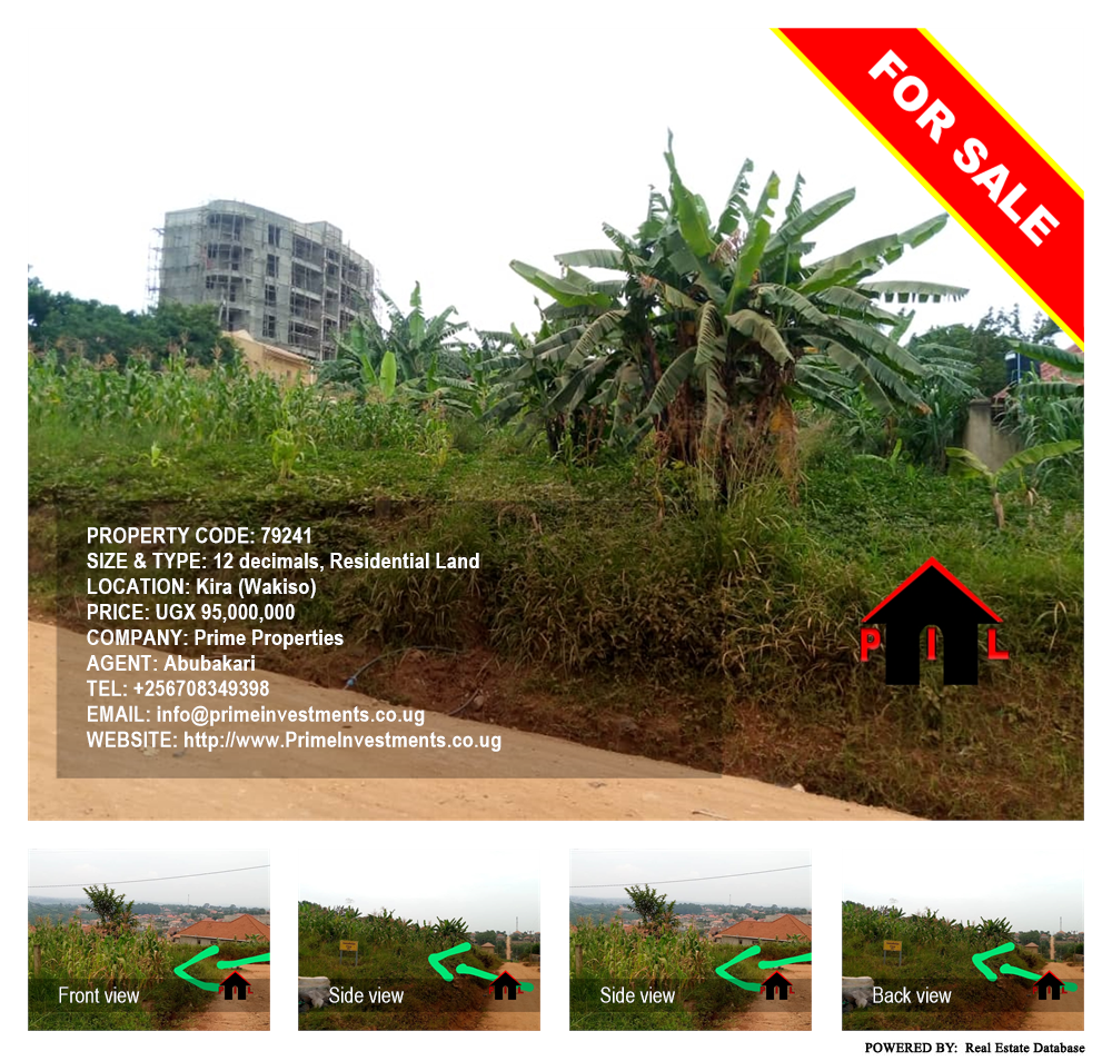 Residential Land  for sale in Kira Wakiso Uganda, code: 79241