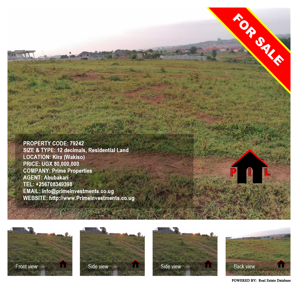 Residential Land  for sale in Kira Wakiso Uganda, code: 79242