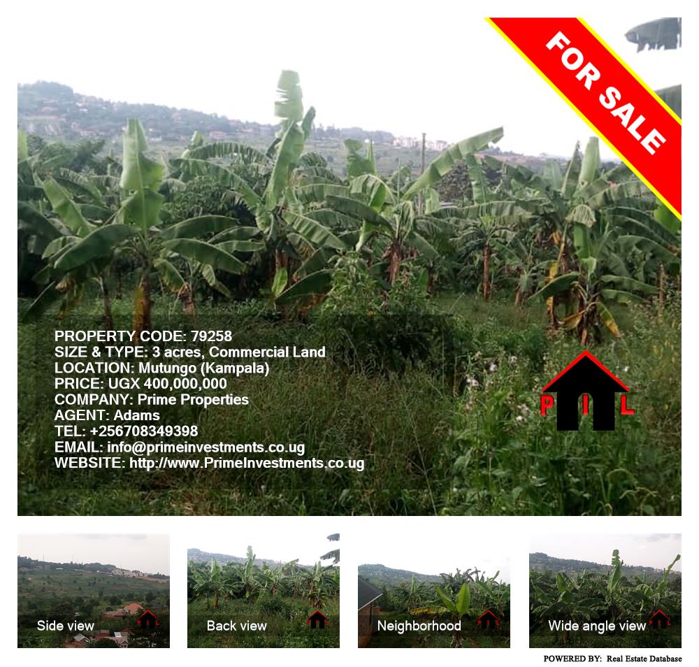 Commercial Land  for sale in Mutungo Kampala Uganda, code: 79258