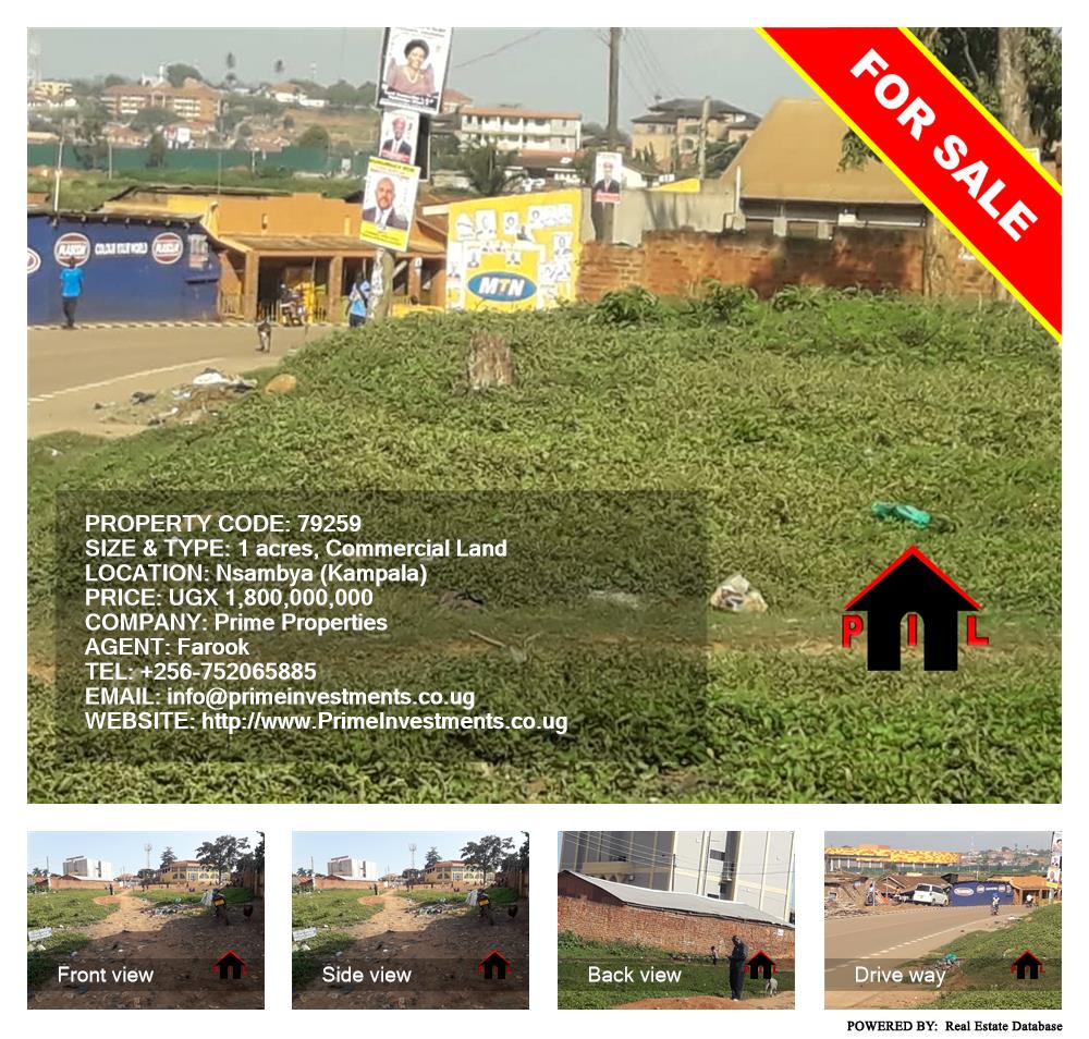 Commercial Land  for sale in Nsambya Kampala Uganda, code: 79259