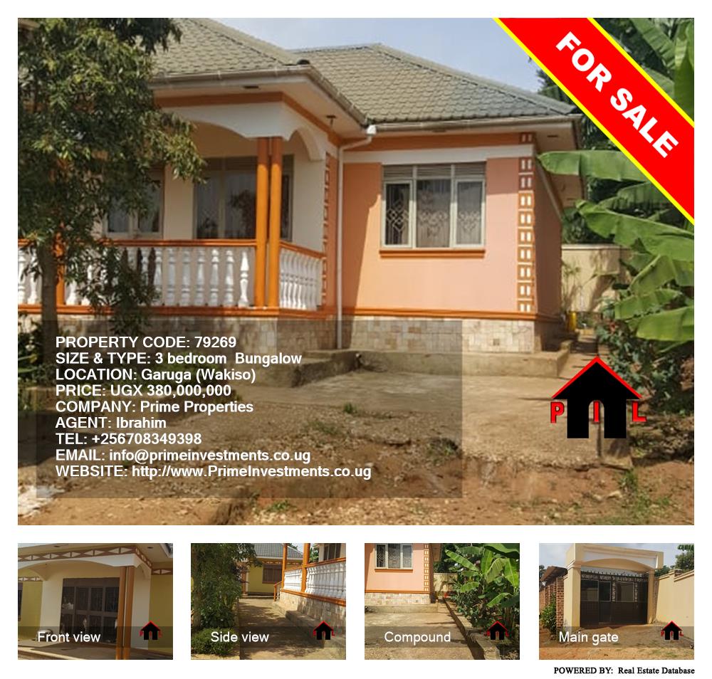 3 bedroom Bungalow  for sale in Garuga Wakiso Uganda, code: 79269