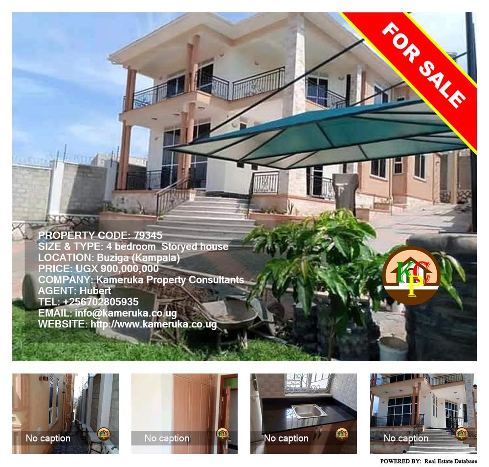 4 bedroom Storeyed house  for sale in Buziga Kampala Uganda, code: 79345