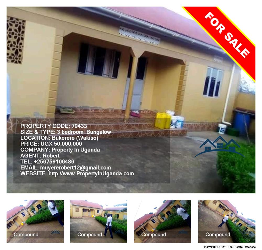 3 bedroom Bungalow  for sale in Bukeelele Wakiso Uganda, code: 79433