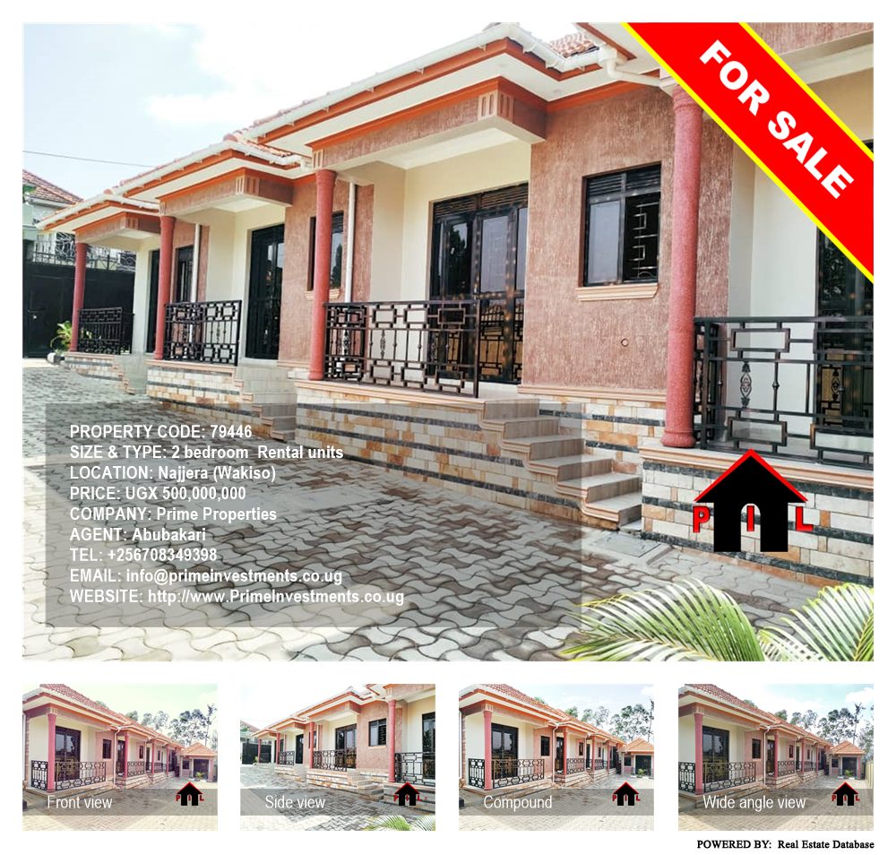 2 bedroom Rental units  for sale in Najjera Wakiso Uganda, code: 79446