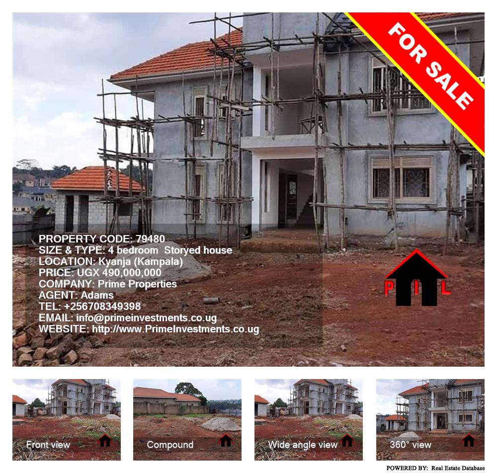4 bedroom Storeyed house  for sale in Kyanja Kampala Uganda, code: 79480