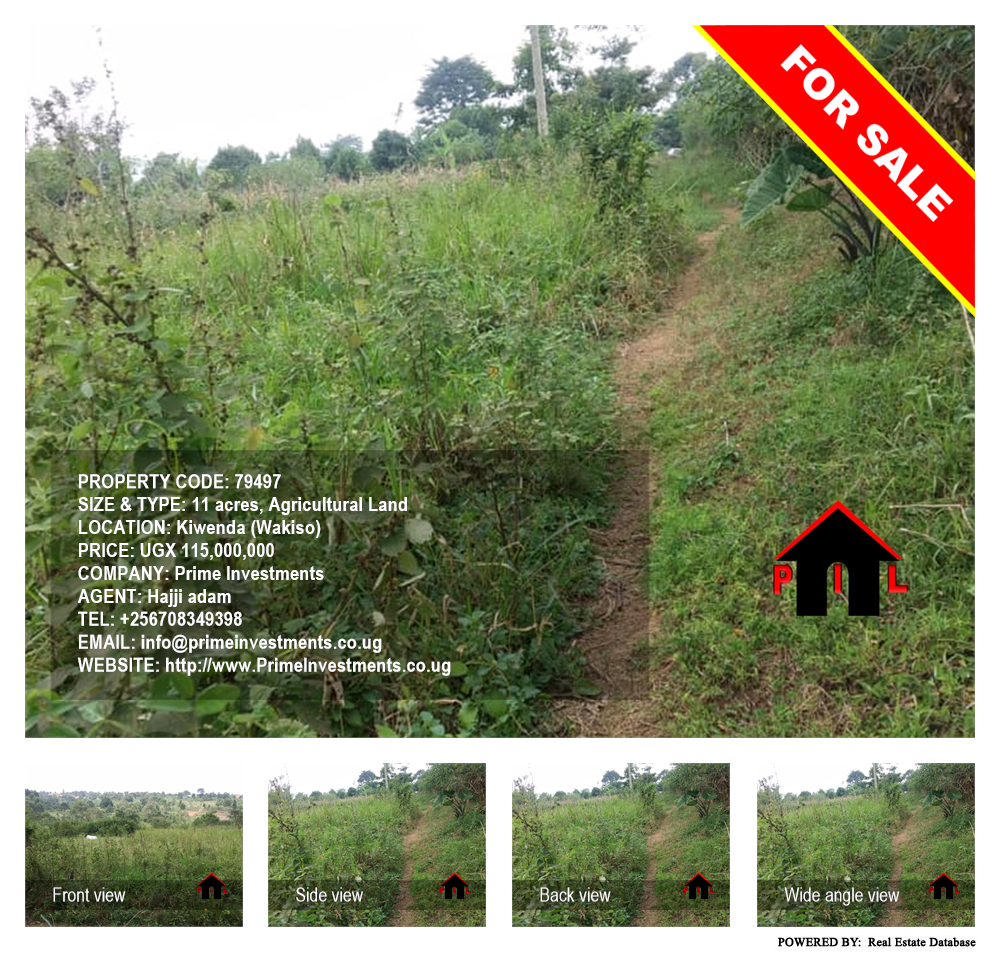 Agricultural Land  for sale in Kiwenda Wakiso Uganda, code: 79497