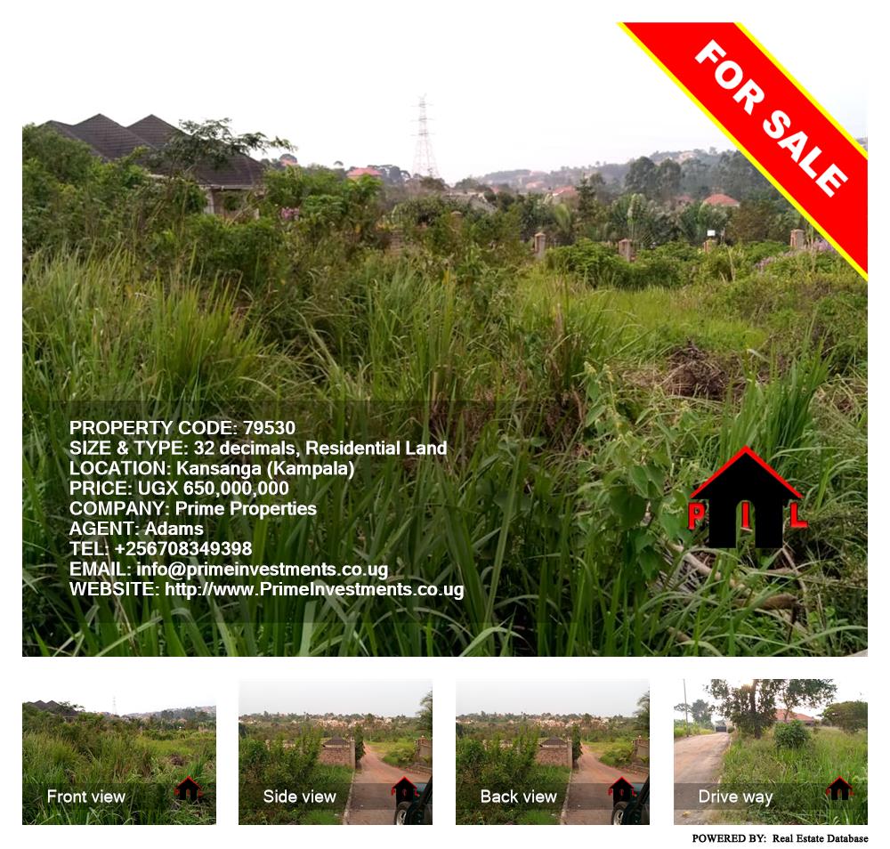 Residential Land  for sale in Kansanga Kampala Uganda, code: 79530