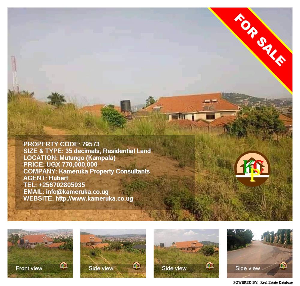 Residential Land  for sale in Mutungo Kampala Uganda, code: 79573