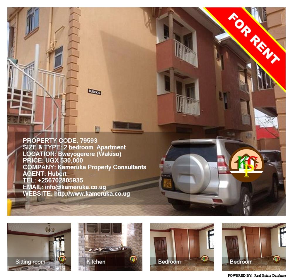 2 bedroom Apartment  for rent in Bweyogerere Wakiso Uganda, code: 79593