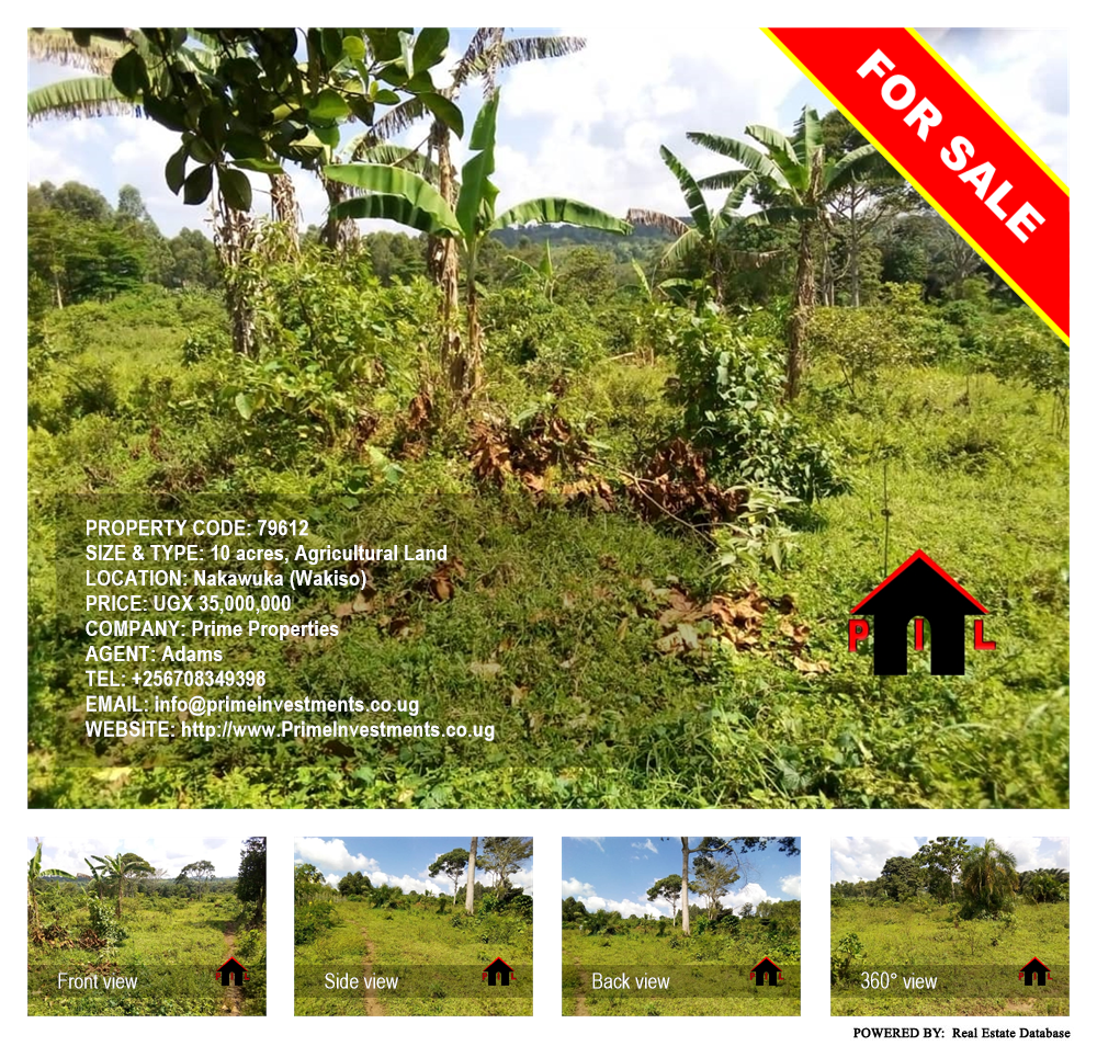 Agricultural Land  for sale in Nakawuka Wakiso Uganda, code: 79612