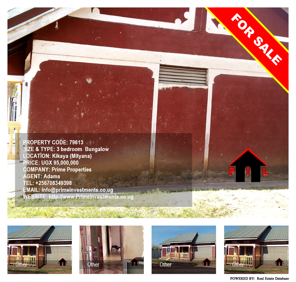 3 bedroom Bungalow  for sale in Kikaya Mityana Uganda, code: 79613