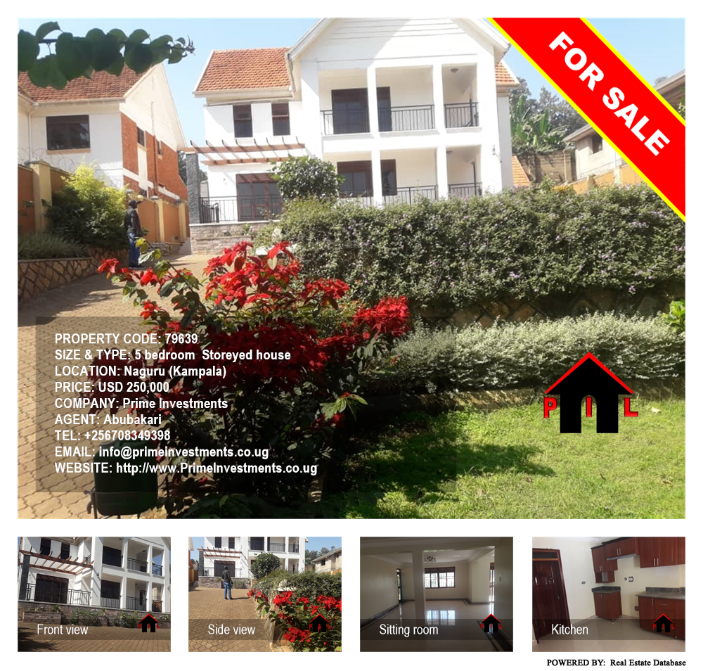5 bedroom Storeyed house  for sale in Naguru Kampala Uganda, code: 79639