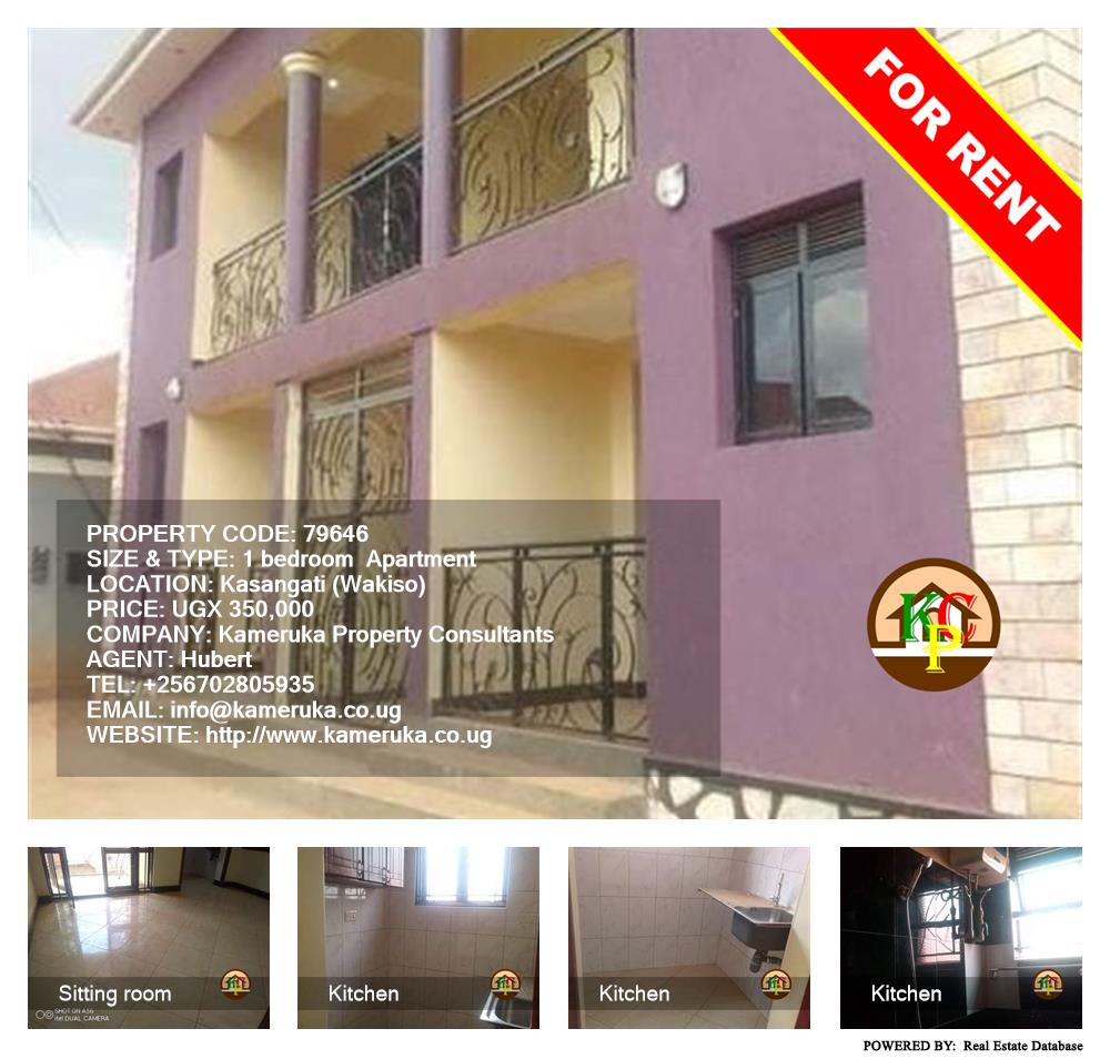 1 bedroom Apartment  for rent in Kasangati Wakiso Uganda, code: 79646