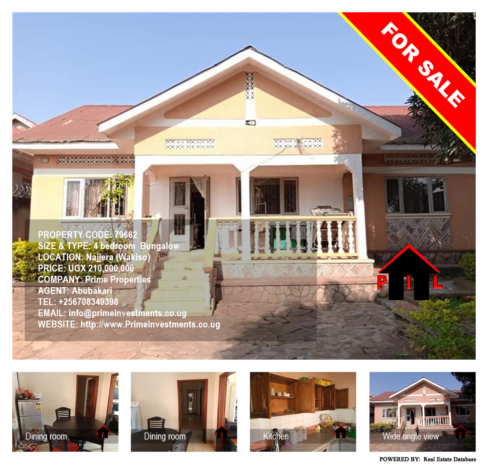 4 bedroom Bungalow  for sale in Najjera Wakiso Uganda, code: 79662