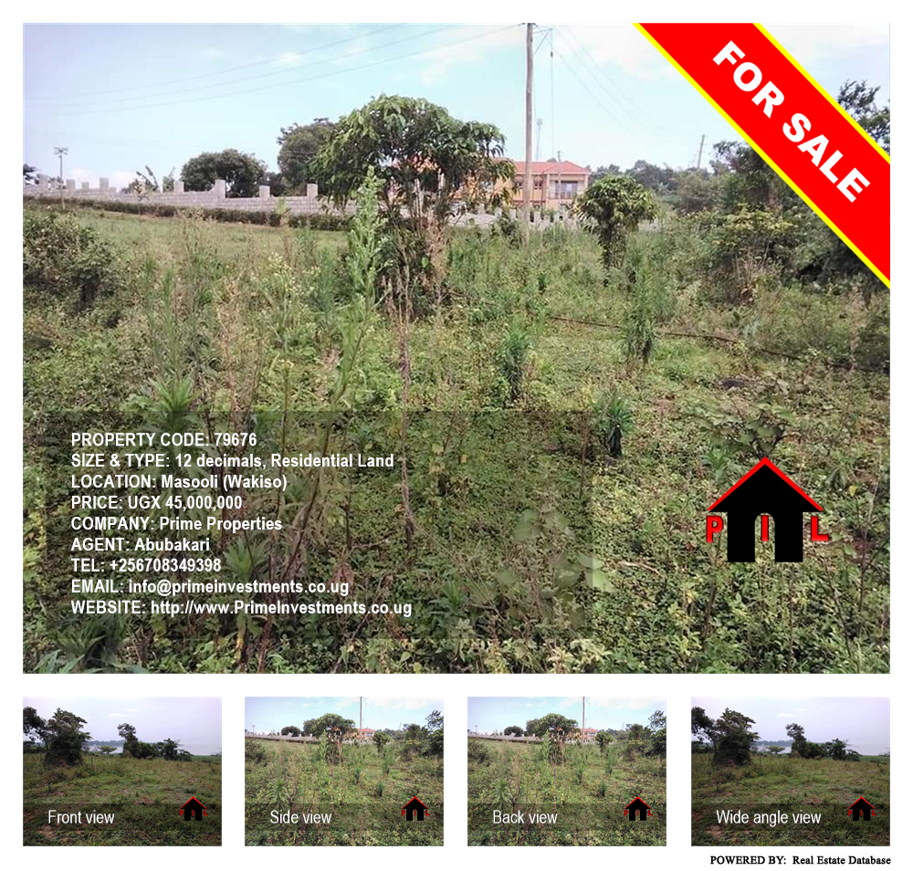 Residential Land  for sale in Masooli Wakiso Uganda, code: 79676