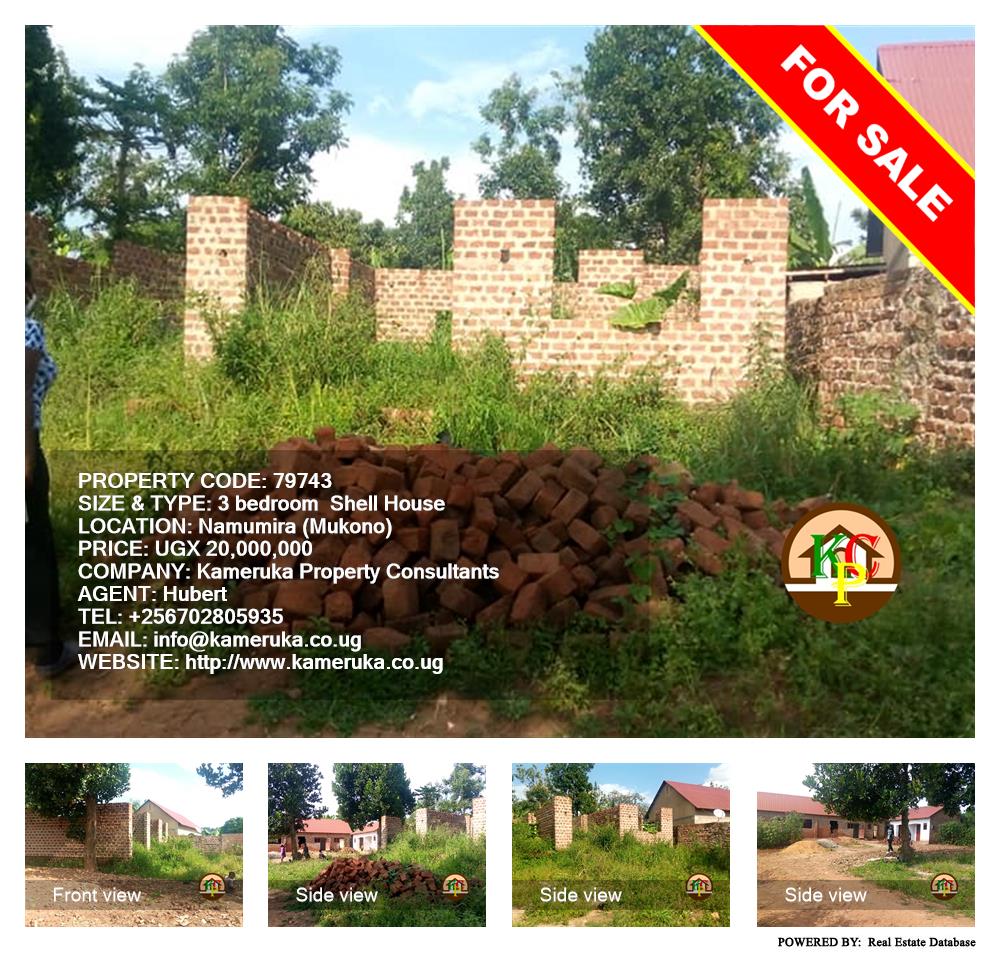 3 bedroom Shell House  for sale in Namumira Mukono Uganda, code: 79743