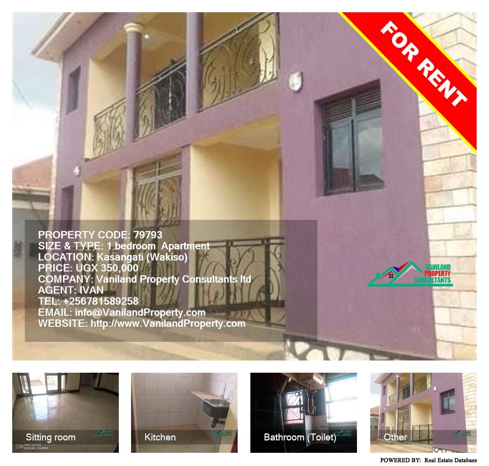 1 bedroom Apartment  for rent in Kasangati Wakiso Uganda, code: 79793