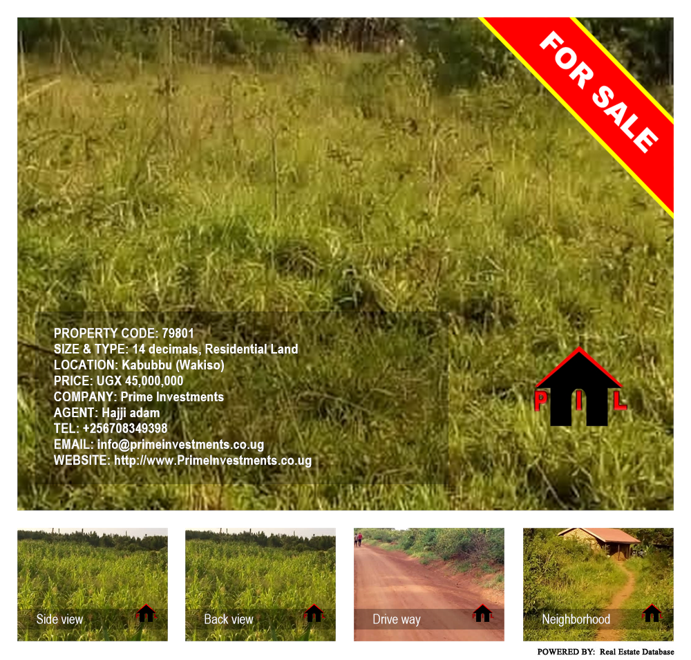 Residential Land  for sale in Kabubbu Wakiso Uganda, code: 79801
