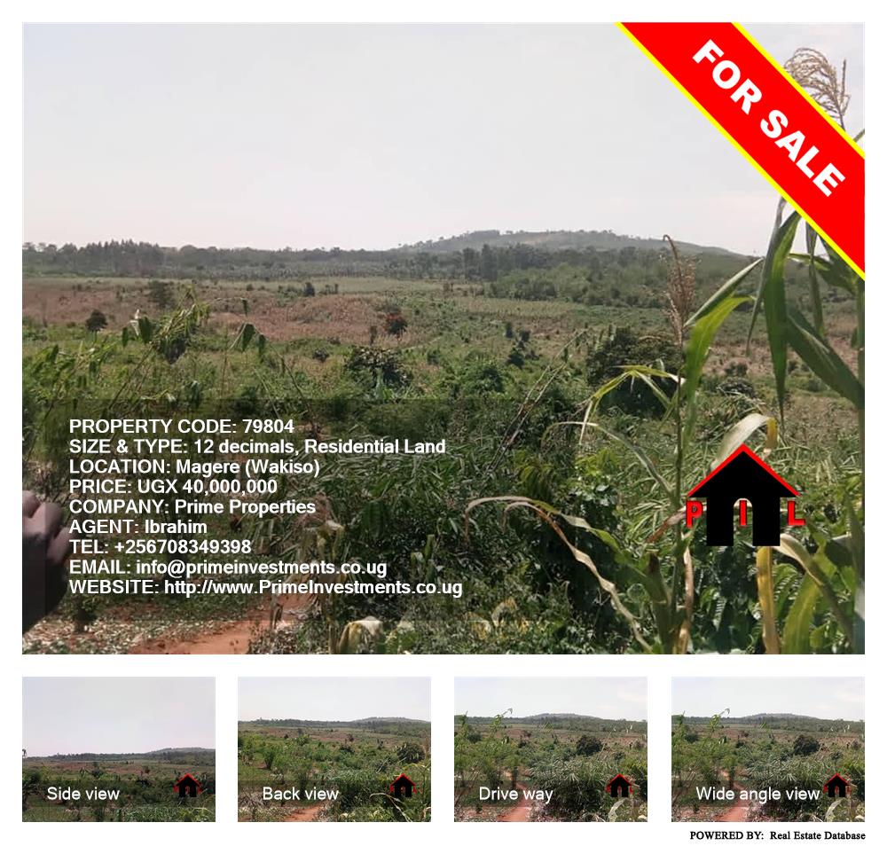 Residential Land  for sale in Magere Wakiso Uganda, code: 79804