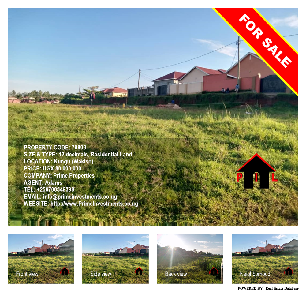 Residential Land  for sale in Kungu Wakiso Uganda, code: 79808