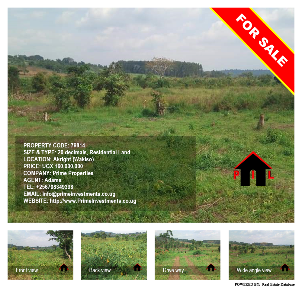 Residential Land  for sale in Akright Wakiso Uganda, code: 79814