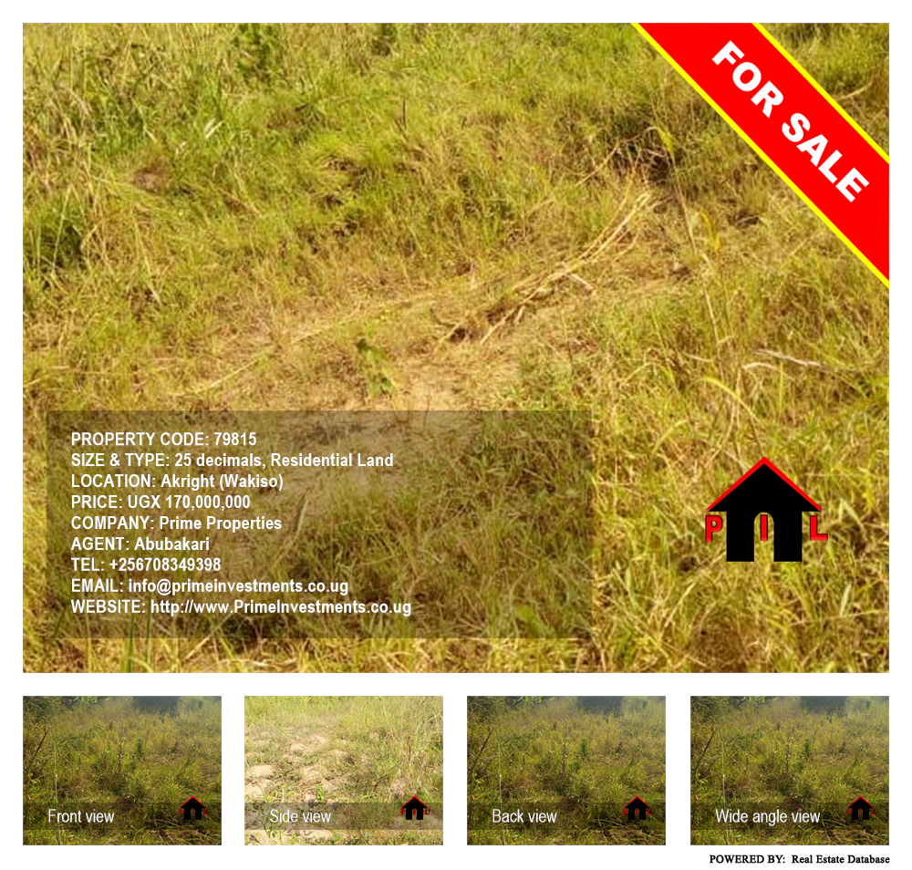 Residential Land  for sale in Akright Wakiso Uganda, code: 79815