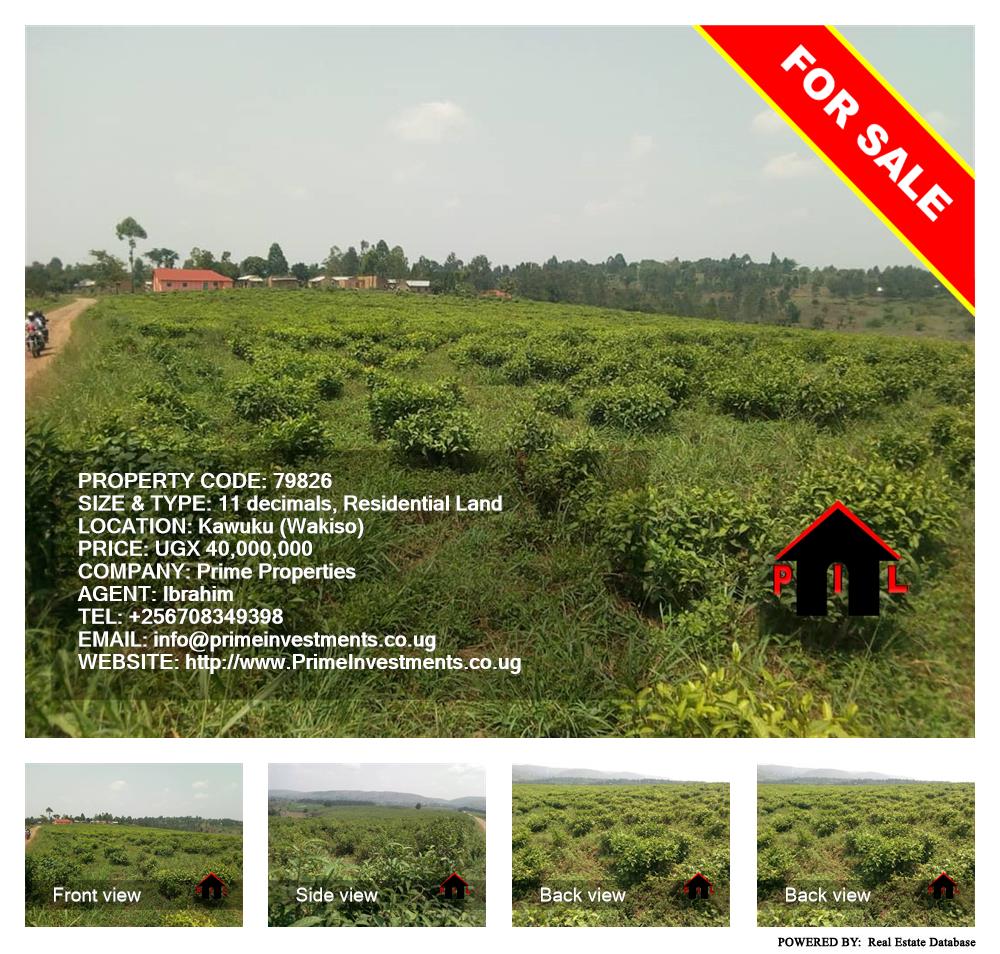 Residential Land  for sale in Kawuku Wakiso Uganda, code: 79826