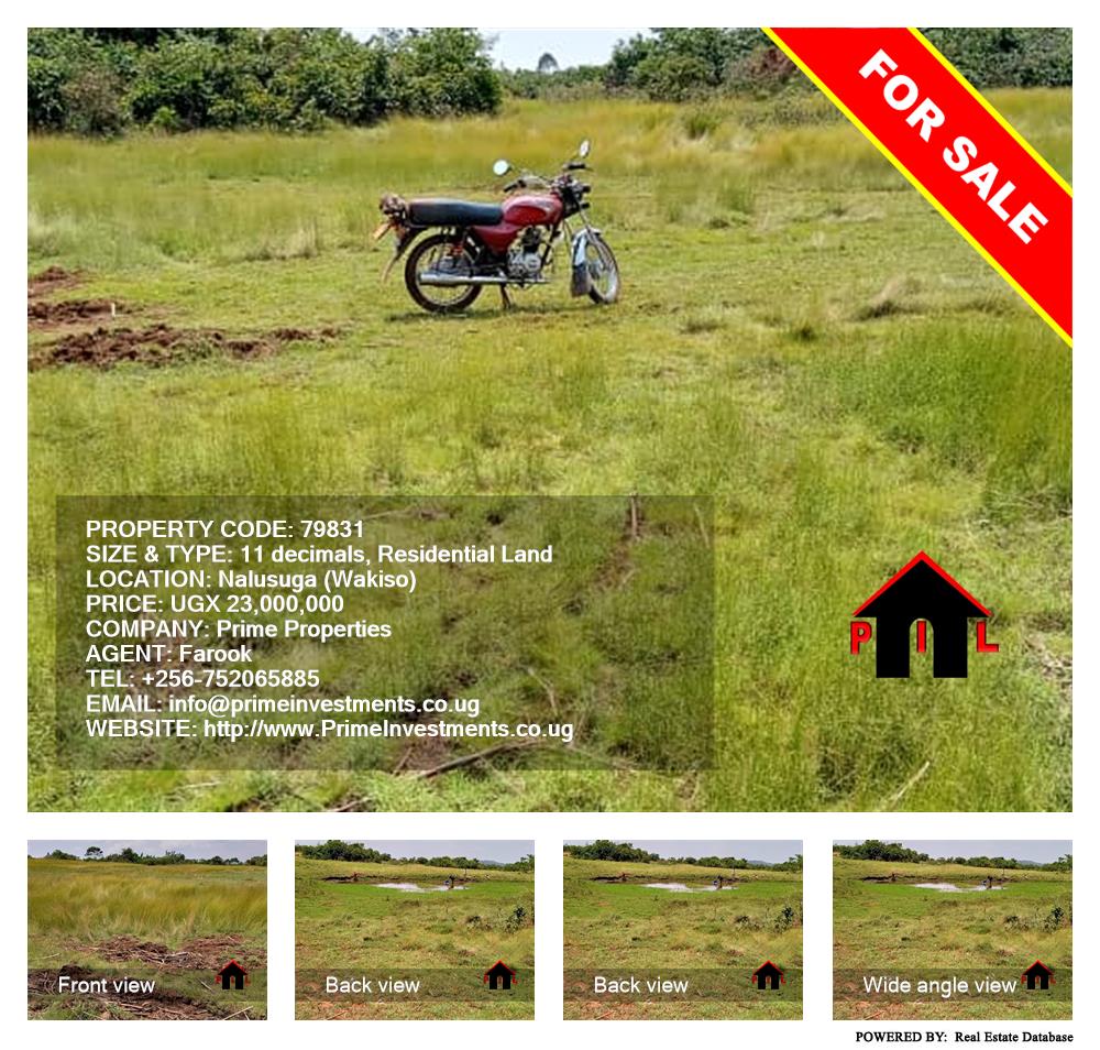 Residential Land  for sale in Nalusuga Wakiso Uganda, code: 79831
