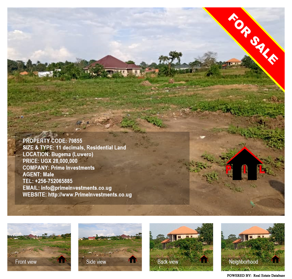 Residential Land  for sale in Bugema Luweero Uganda, code: 79855