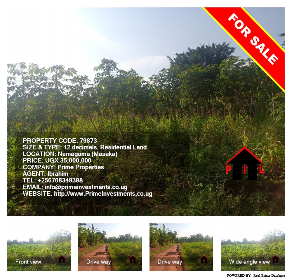 Residential Land  for sale in Namagoma Masaka Uganda, code: 79873