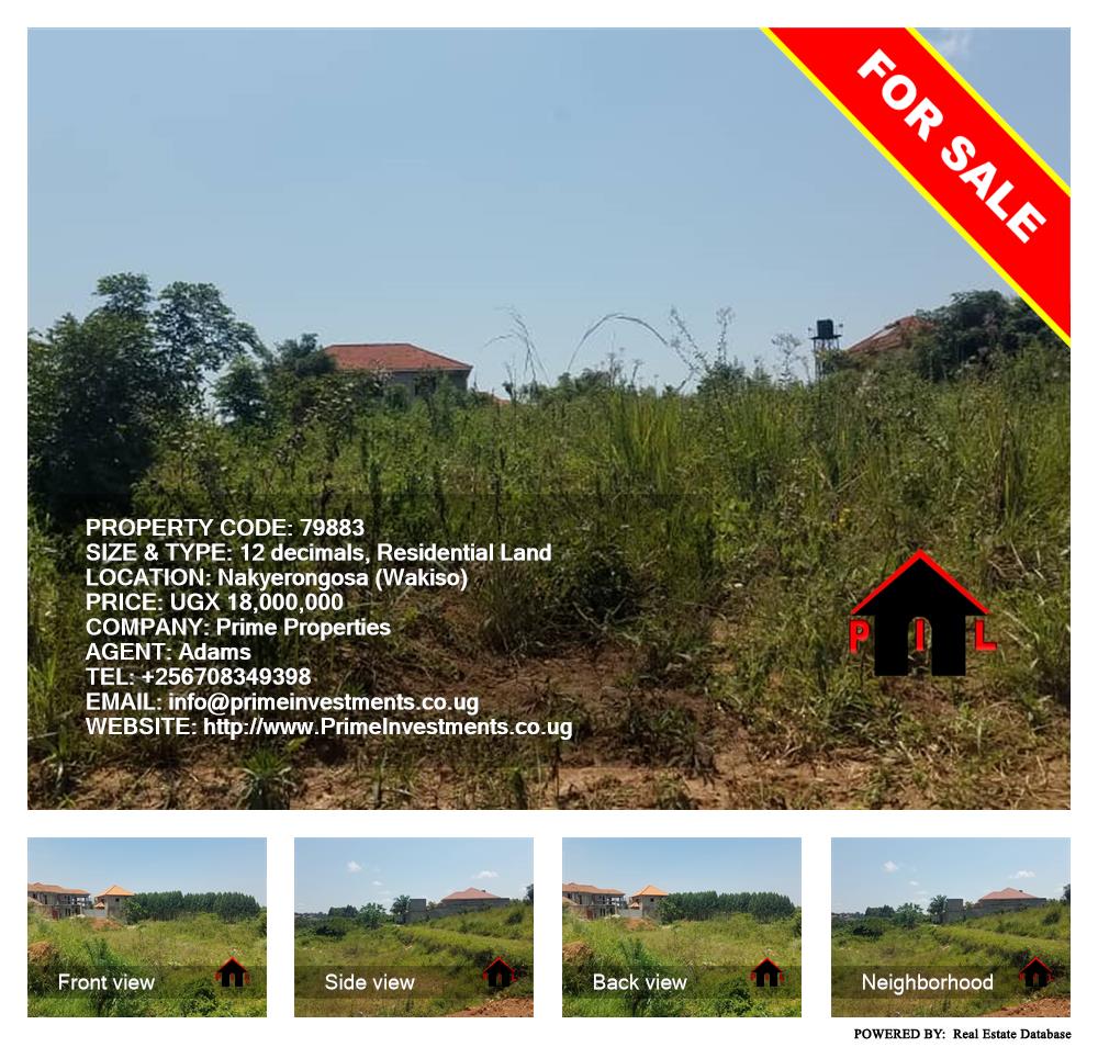 Residential Land  for sale in Nakyelongosa Wakiso Uganda, code: 79883