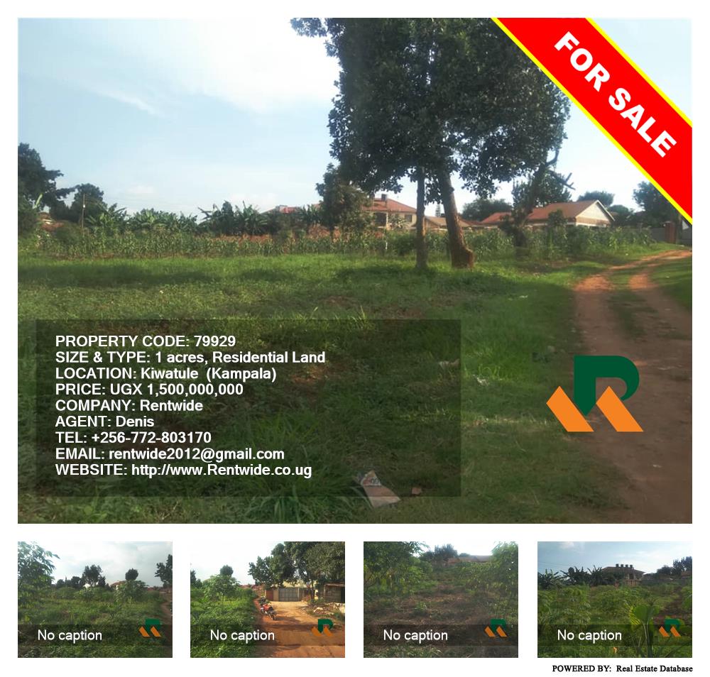 Residential Land  for sale in Kiwaatule Kampala Uganda, code: 79929