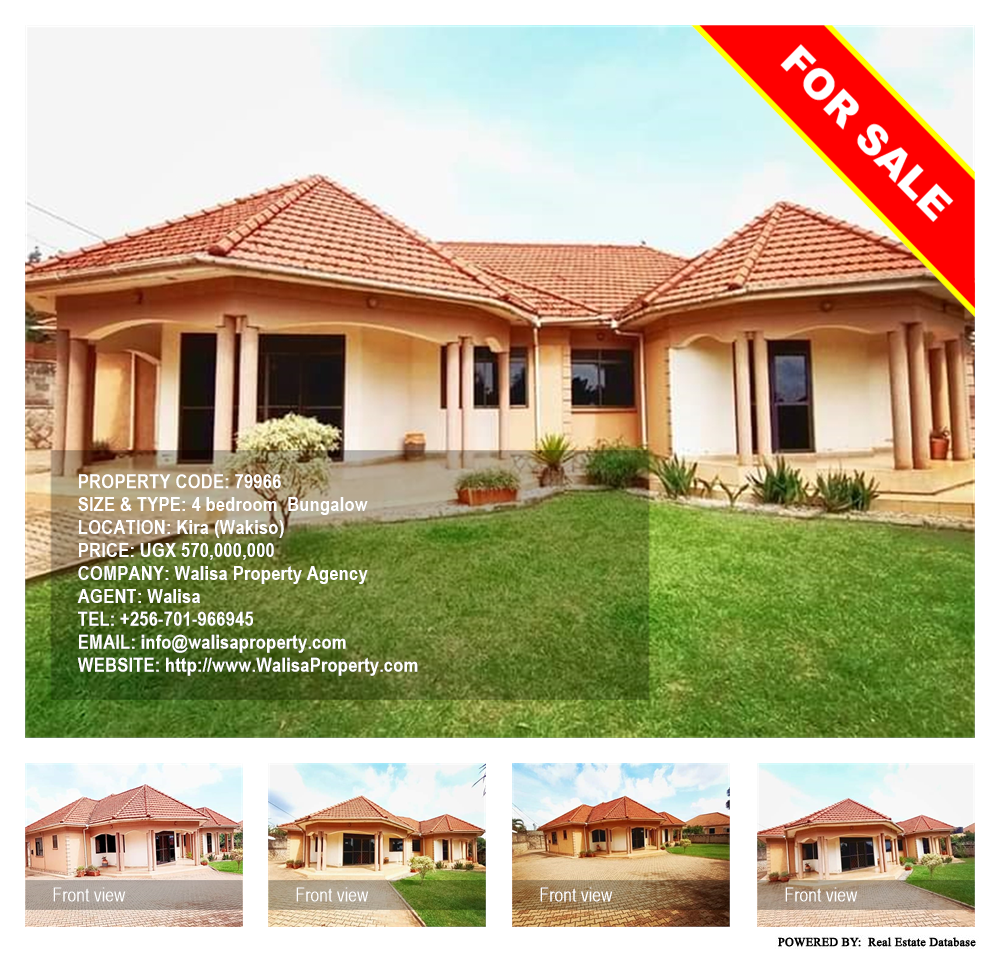 4 bedroom Bungalow  for sale in Kira Wakiso Uganda, code: 79966