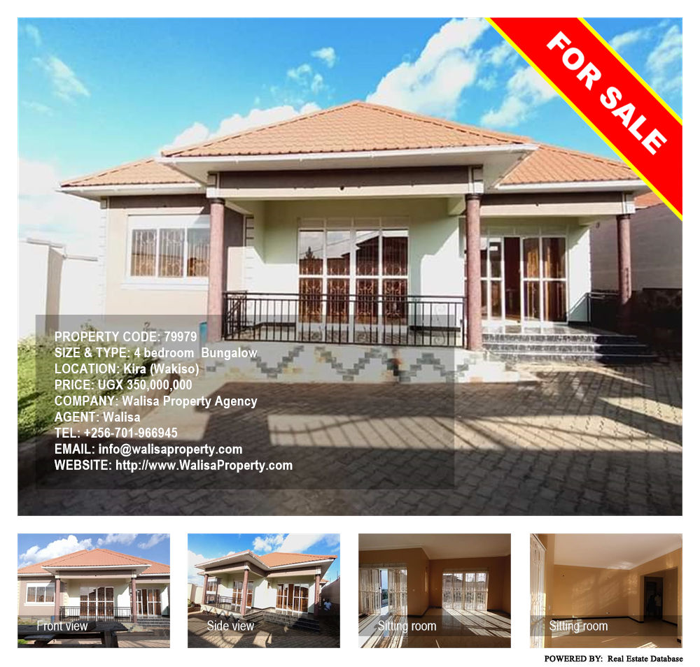 4 bedroom Bungalow  for sale in Kira Wakiso Uganda, code: 79979