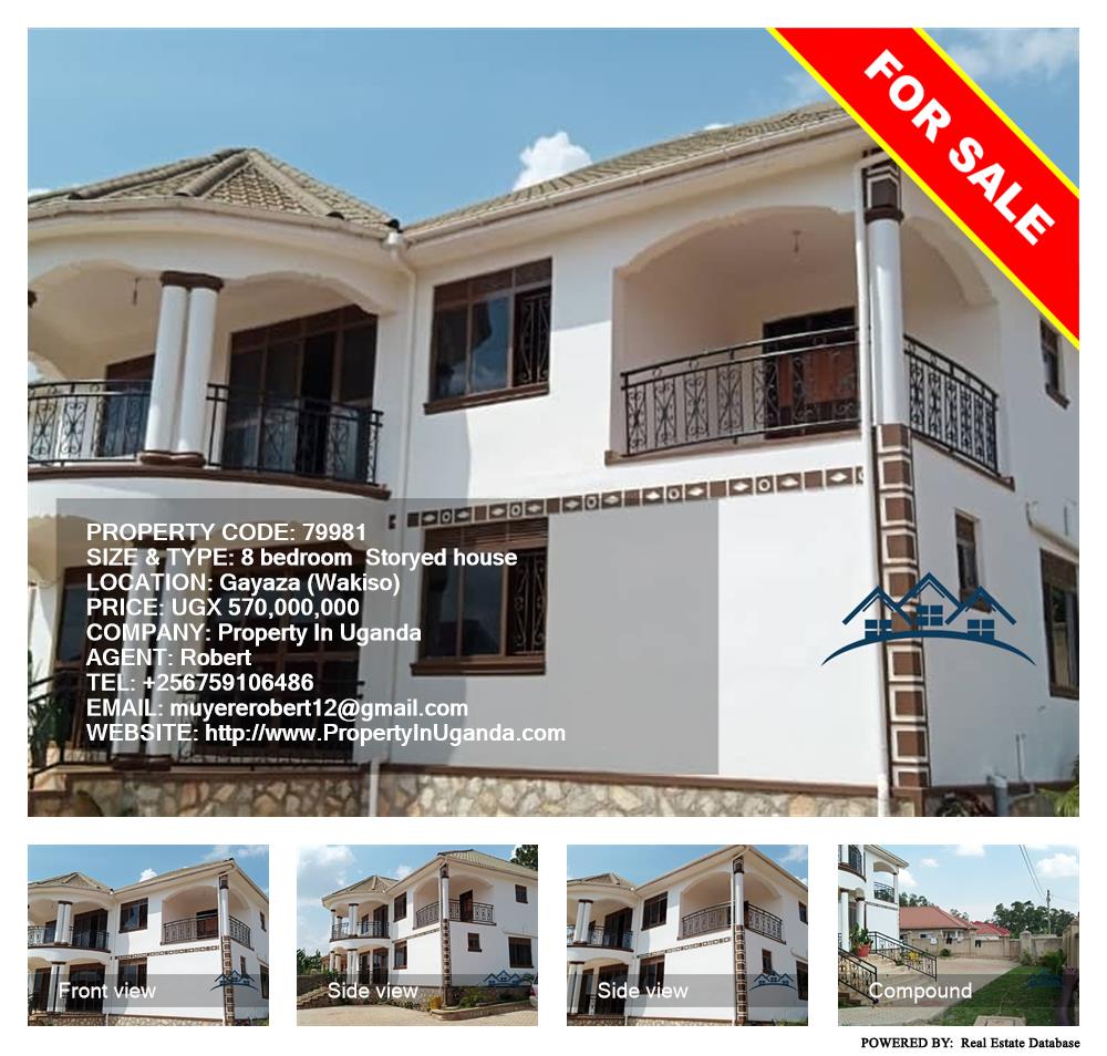 8 bedroom Storeyed house  for sale in Gayaza Wakiso Uganda, code: 79981