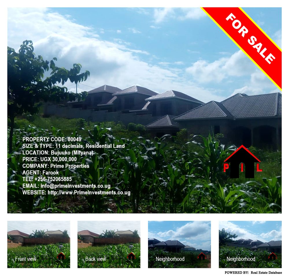 Residential Land  for sale in Bujuuko Mityana Uganda, code: 80049