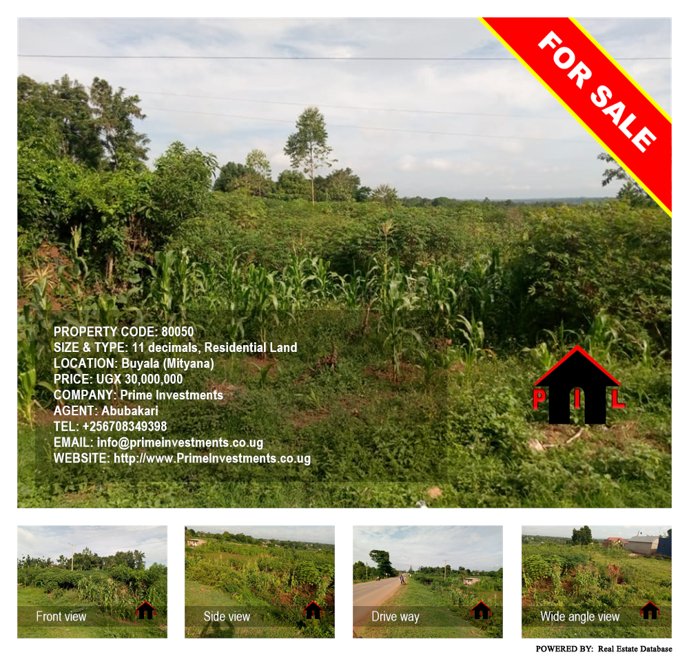 Residential Land  for sale in Buyala Mityana Uganda, code: 80050